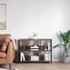 Bookshelf Smoked Oak 102 x 32 x 72.5 cm Engineered Wood