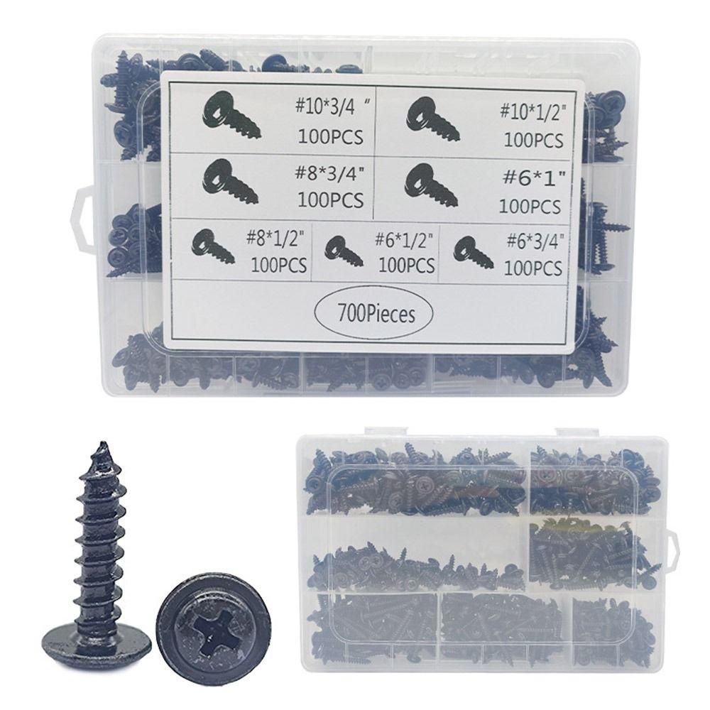 Набор самонарезающих винтов из углеродистой стали 700 шт./набор винты с крестообразным шлицем печатная плата
