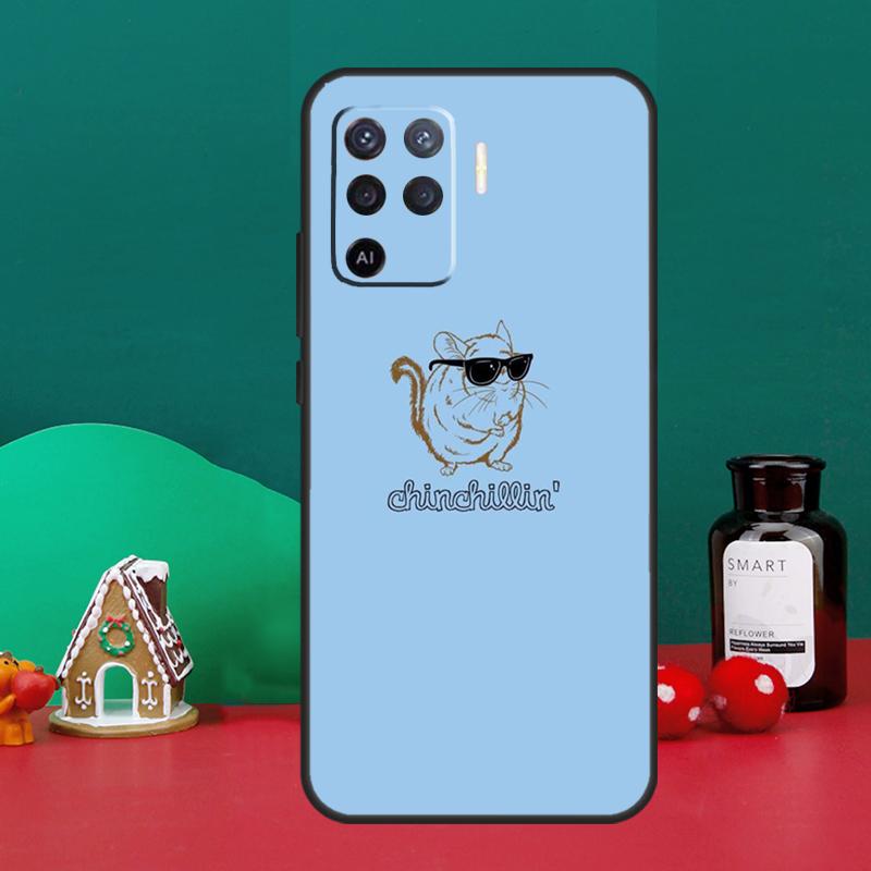 Милый Мультяшный Чехол с Шиншиллой Для Oppo A15 A6 A5 Pro A17 A57 A54 A74 A94 A16 A76 A96 A40 A60 A80 A18 A38 A58 A78 A98