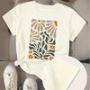 Женская летняя футболка с принтом, простая печать, футболки с коротким рукавом, повседневные топы с принтом
