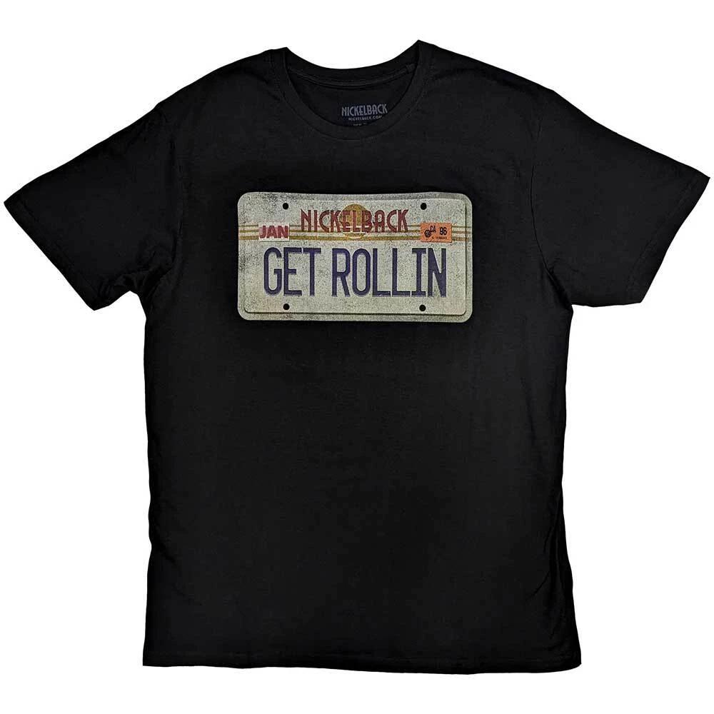Nickelback License Plate T-Shirt Black New