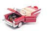 LuckyDieCast 1/18 Scale American Bel Air Convertible Diecast Car, 1957 (Red/White) [Parallel Import]