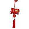 Felt Year Of The Snake Pendant Red Chinese Lucky Ornament Spring Festival Tassel Pendant  Party