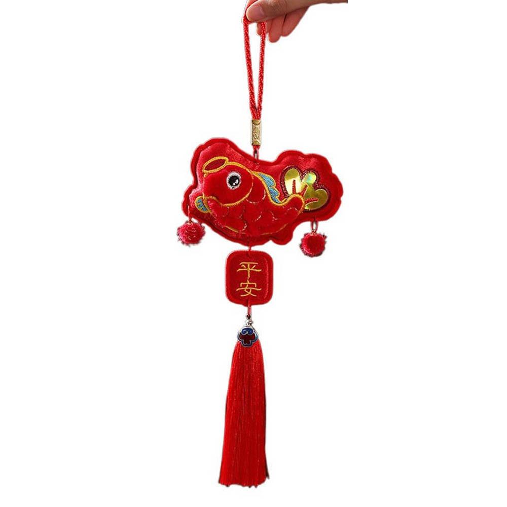Felt Year Of The Snake Pendant Red Chinese Lucky Ornament Spring Festival Tassel Pendant Party