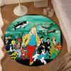 Adventure In The City Round Rug for Livingroom,Bedroom, Palyroom, Chair Rug, Area rug, Circle Carpet, Large Size Fan Christmas gift