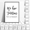 Minimalism English Sentences Inspirational Words Posters Prints Canvas Painting Wall Art Pictures Living Room Home Decoration