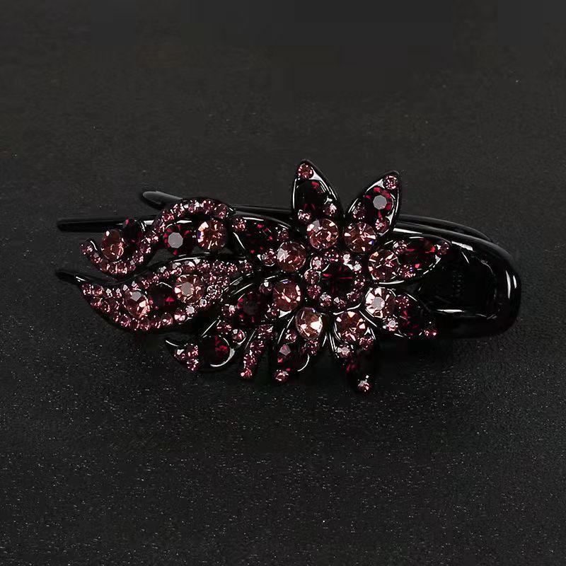 Корейская заколка-уточка со стразами для женщин