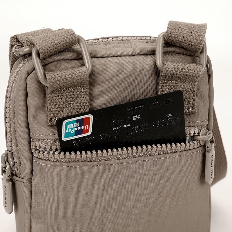 Летняя сумка-мессенджер маленькая портативная сумка для мобильного телефона с большим экраном простая и универсальная маленькая сумка для прогулок нейлон