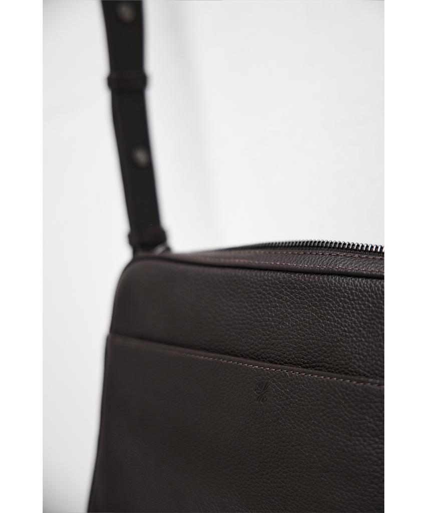 Youth Leather Camera Bag - Brown