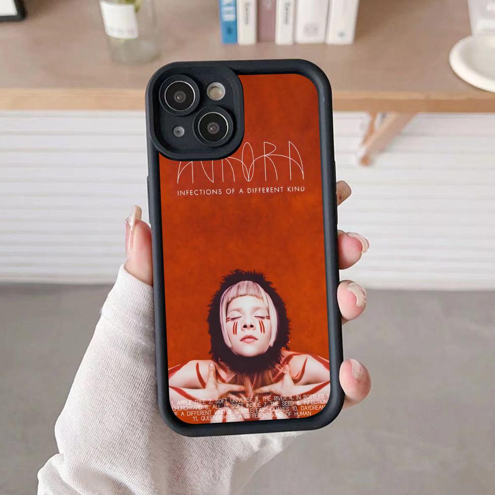 Aurora Aksnes Thicken TPU Mobile Phone Case for iPhone 17 16 15 14 13 12 11 Air Pro Max Plus Colorful Cover