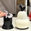 Pear Shaped Toothpick Holder, Large Capacity Covered Toothpick Storage Box, Kitchen Toothpick Dispenser Container with Dust-Proof Lid