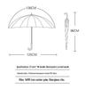 Eco-friendly Large PVC Transparent Golf Umbrella - Windproof, Rainproof, Sturdy, Long Handle with Print Logo