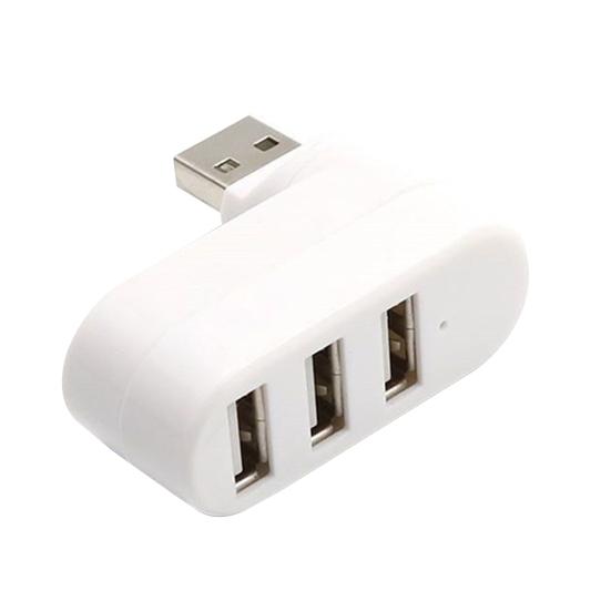 Портативный USB 2.0 концентратор, 3 порта, поворотный на 90/180 градусов, беспроводной USB-расширитель, Plug and Play, высокоскоростной адаптер для передачи данных, многофункциональный USB-разветвитель