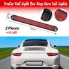 Frienda 2 Pieces 10 Inch 15 LED Trailer Tail Light Bar Stop Turn Tail Lights Assembly Third Brake Strip 9 To 30-Volt Trailer Identification For