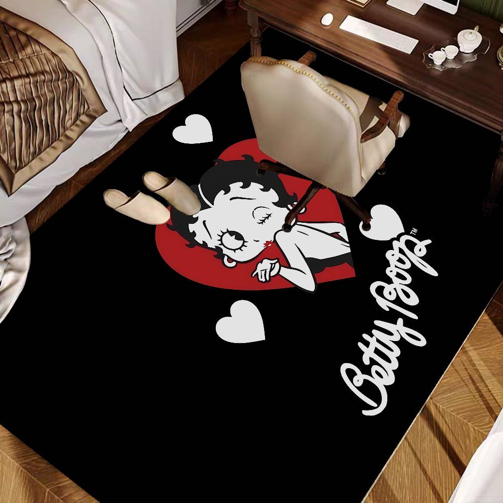 B-Betty Girl B-Boop Door Mat Washable Non-Slip Living Room Sofa Chairs Area Mat Kitchen Doormat Area Rug