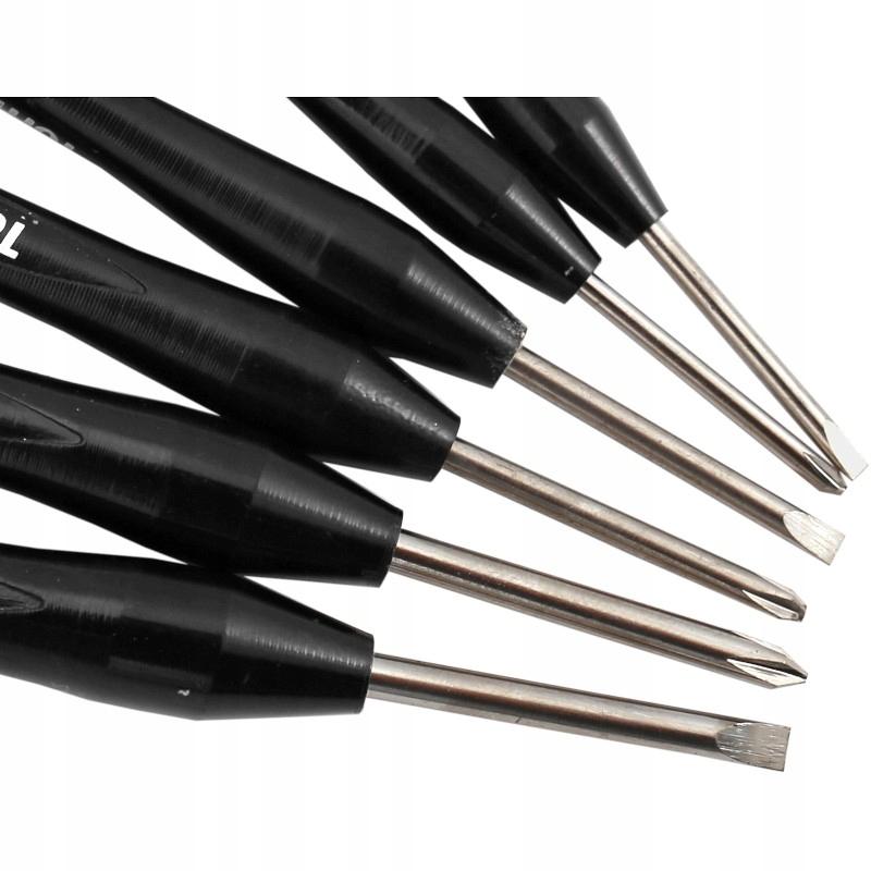 6-piece precision screwdrivers with metal handles and case