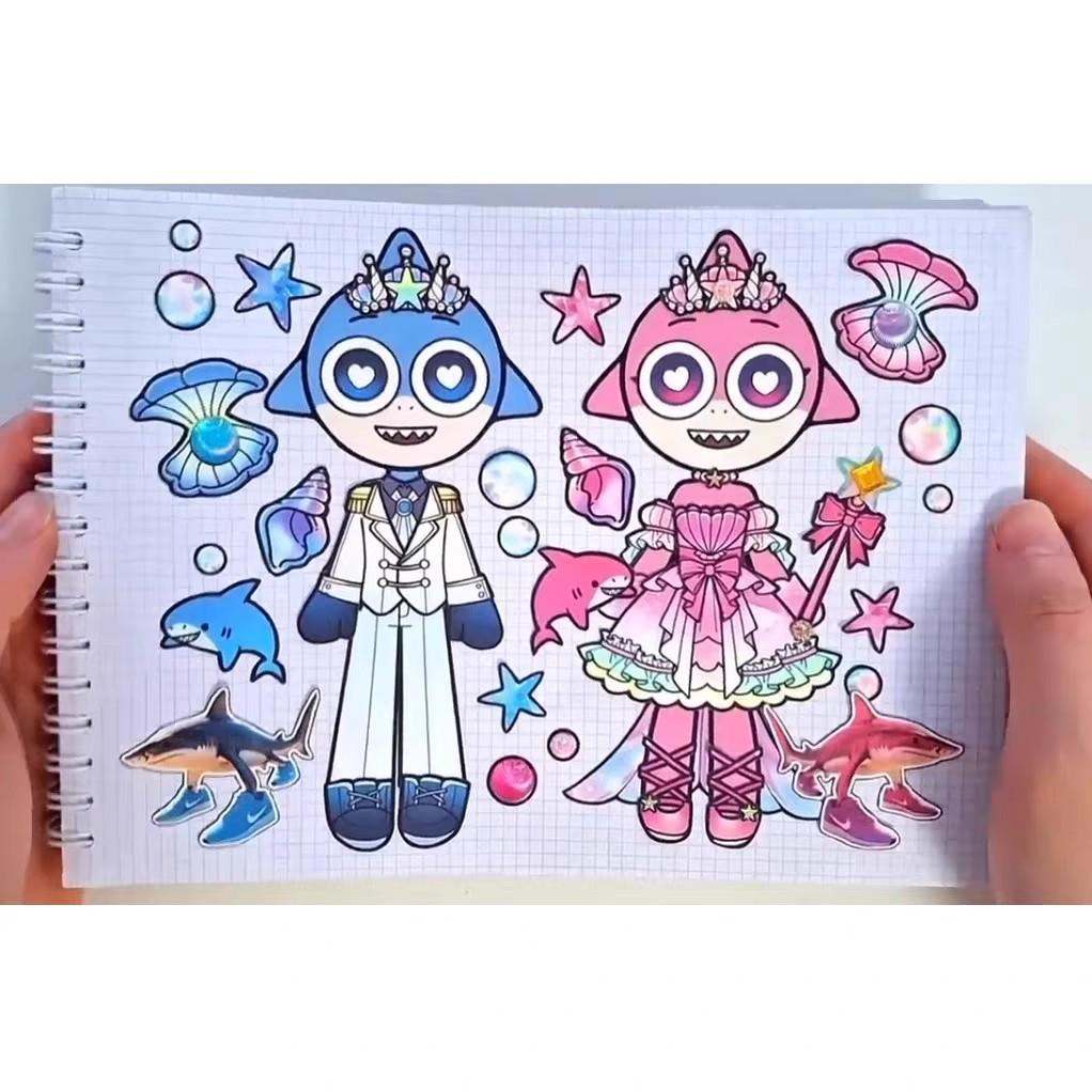 8 Листов/Упаковка DIY Мультяшные Игровые Водонепроницаемые Наклейки-Пазлы Милые Для Снятия Стресса Креативные Образовательные Собираемые Пазлы Игрушка Подарок на Вечеринку
