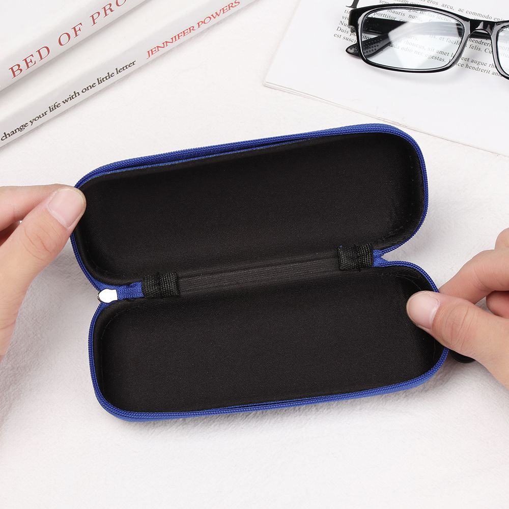 Sunglasses Box Denim Fabric Zipper Eyeglasses Case Eyewear Protector Spectacle Case Glasses Box