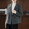 100% Шерсть Женский Пиджак TIDENOVEL Осенний Шерстяной Блейзер Ручной Работы Пиджак Костюм Зимнее Теплое Шерстяное Пальто