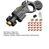 Aluminum Alloy Fidget Shooter Toy Stress Relief Bullets Launcher Portable Travel Decompression EDC Fidget