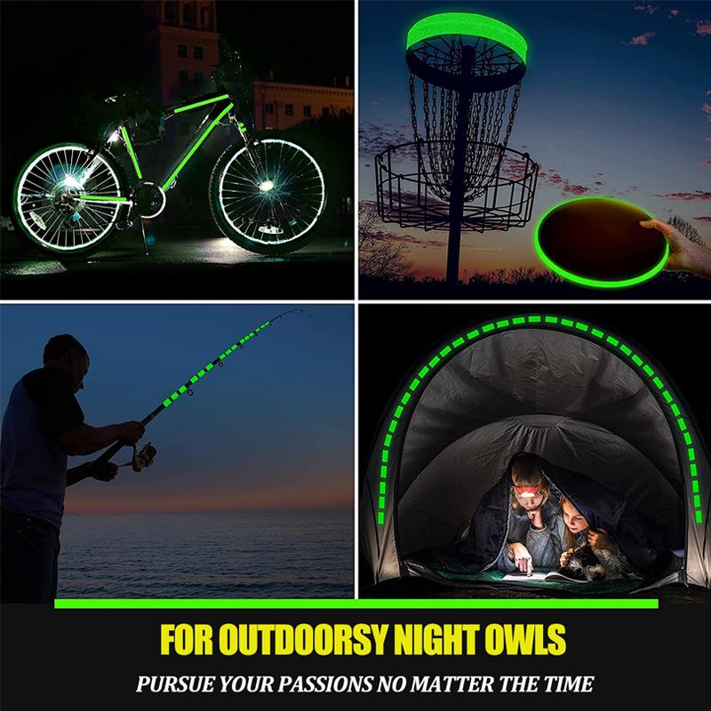 3M/5M Самоклеящаяся светящаяся лента Ночное видение Светящиеся наклейки DIY Домашнее украшение Предупреждающие флуоресцентные ленты безопасности для вечеринки