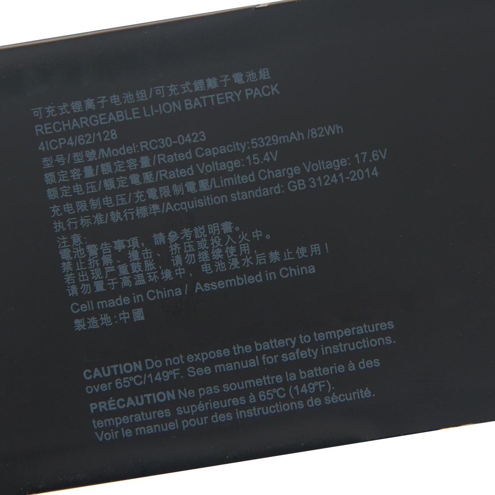 Rechargeable Lithium Battery For Razer Blade 17 2022 RZ09-0423 RC30-0423 Laptop Battery 5329mAh