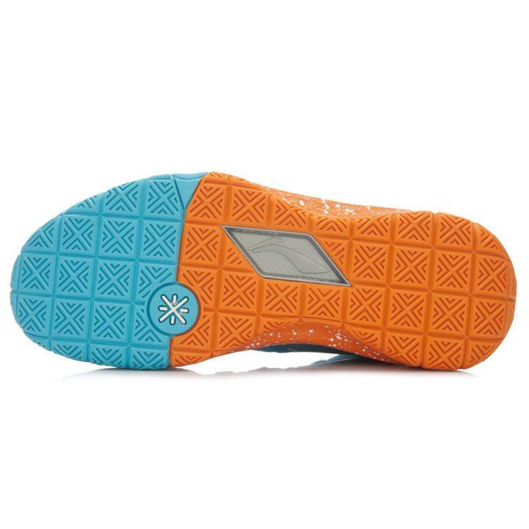 Li Ning Wade Series Team 3 Амортизация Поддержка Высокий Верх Баскетбольные Кроссовки Унисекс Баскетбольные Кроссовки Синий Оранжевый ABAK047-5