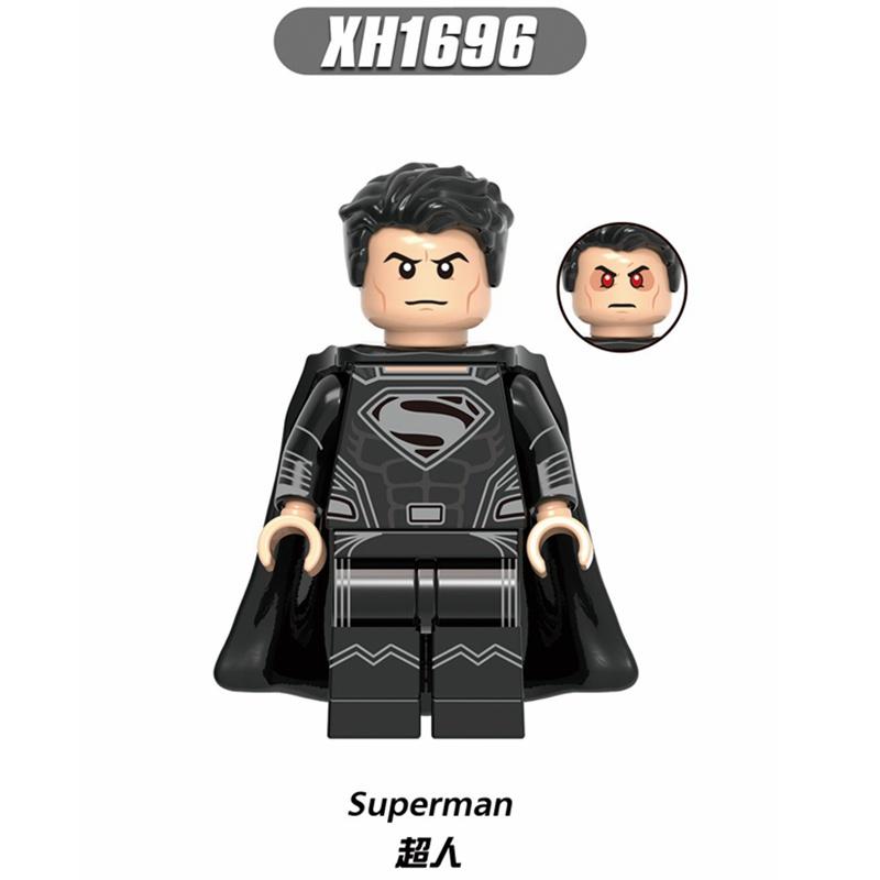Минифигурки DC Super Heroes Бэтмен Супермен Аквамен Чудо-Женщина Лига Справедливости Строительные Блоки Игрушки