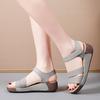 Женские летние сандалии для улицы, нарядные, с открытым носком, повседневные, прогулочные сандалии для девочек, большой размер, платформа, толстая подошва, увеличение роста