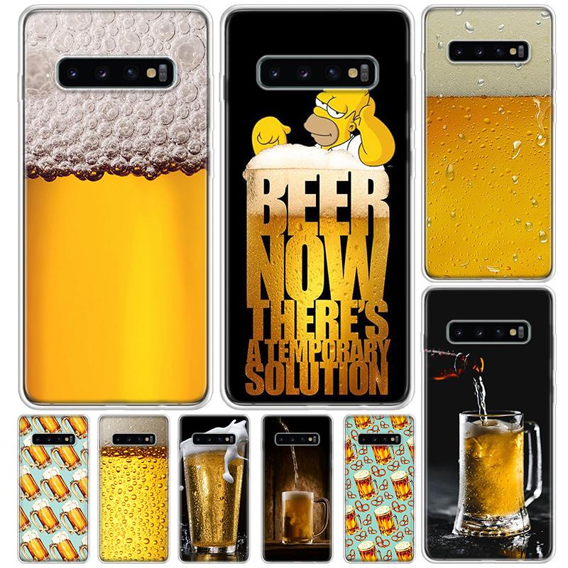 World Beers Alcohol Summer Bubble Cover For Samsung Galaxy S23 S22 S24 S25 Ultra Phone Case S21 Plus S20 FE S10 + S25Ultra Print