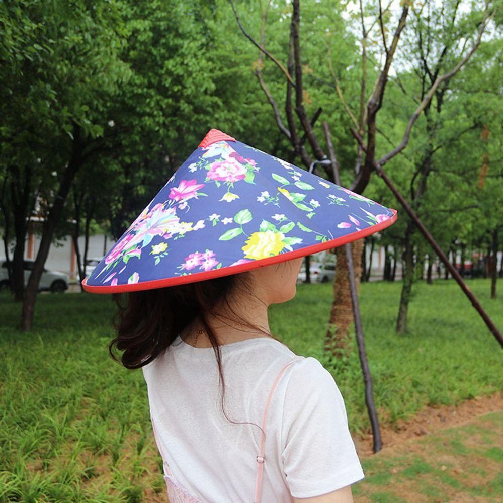 Summer Natural Bamboo Hats Sunscreen Woven Straw Hats New Rain Resistant Hat  Men Women Outdoor