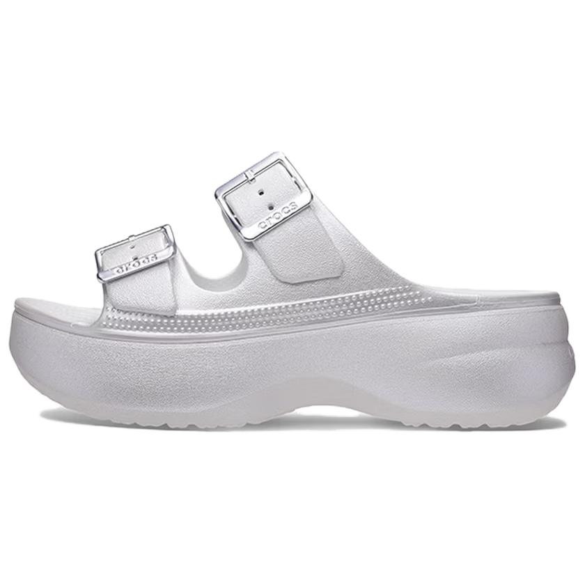 Crocs Шлепанцы Женские Серые Серебристые 215552-1OQ