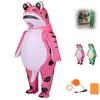 Transparent Face Mask Inflatable Frog Costume  for Cosplay Annual Party