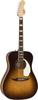 Fender California Vintage King Guitar with Aged White Mojave Hardshell Case Acoustic-Electric Case, Pickguard,