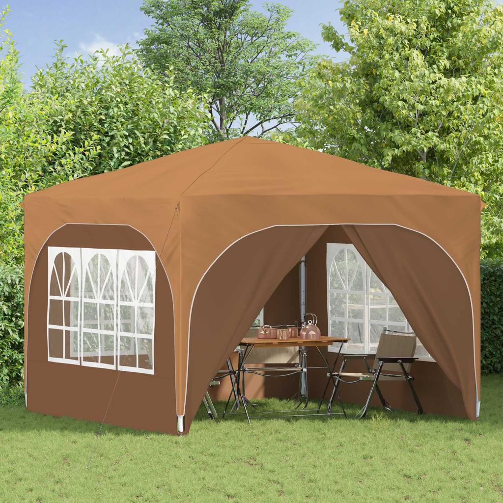 Pop up Party Tent 290 x 290 x 245 cm Beige