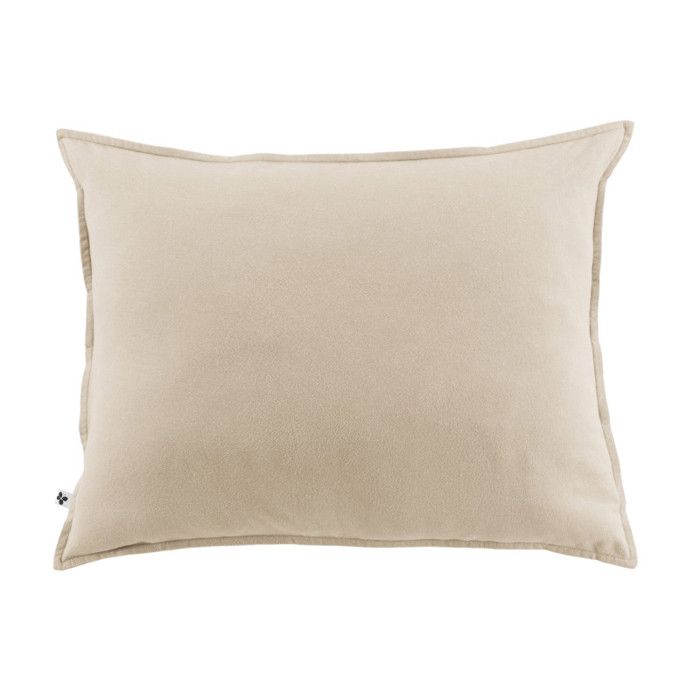 Taie d'oreiller toutes dimensions "Candice" Flanelle de Coton l'Effet Papillon - Candice Sable - Taie d'oreiller 50 x 70 cm volant p