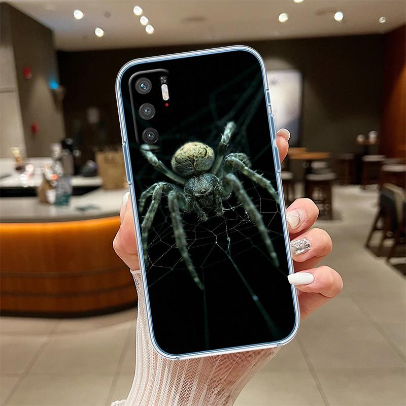 NH40 Spider Transparent Phone Case for LG K22 K30 K40 K40S K41 K42 K50 K50S K51 K51S K52 K61 K62 K71 K92 Q60 Q61 V40 V50 V60