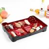 Japanese Traditional Lunch Box Sushi Tray Food Container Reusable Divided Plate Lacquered for