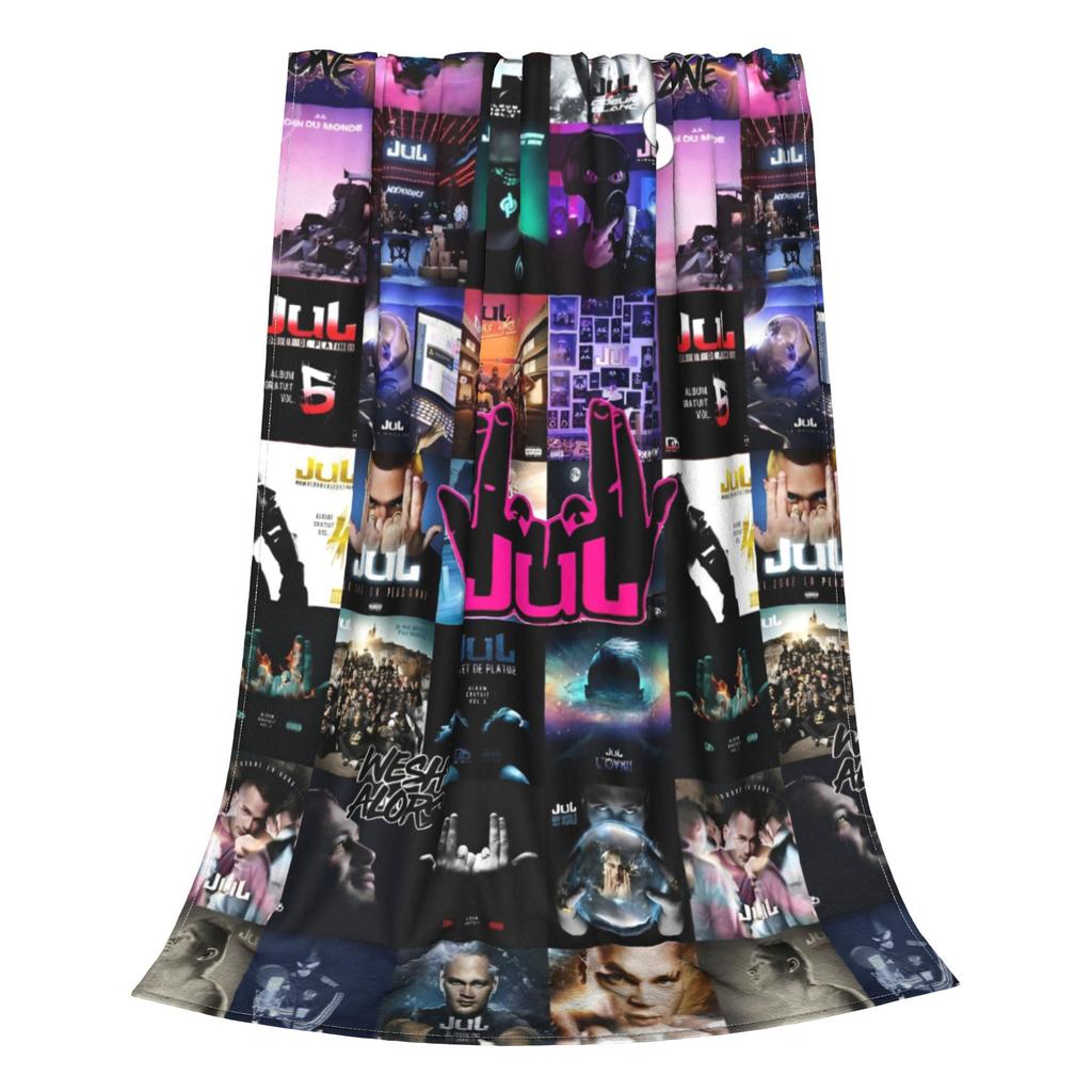 JuL C'est Pas Des Lols Fleece Throw Blankets French Rapper Blankets for Bed Travel Lightweight Bedroom Quilt