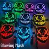 Black Luminous Halloween Mask for Party & Festival
