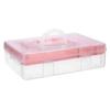 Sumnacon Storage Clear Storage Stationery Storage Needle and Thread Desktop Storage Multifunctional Small Item Storage A4 Plastic with Cute Lid and