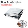 Folding Emergency Blanket Outdoor Survival Rescue First Aid Foil Thermal Blanket Windproof Keep Warm Blankets for Camping Hiking