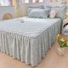 1pc Quilted Bed Skirt Four Corners With Elastic Flower Printed Thickened Mattress Bed Skirt Single/Queen/King Bed Sheet Skirt