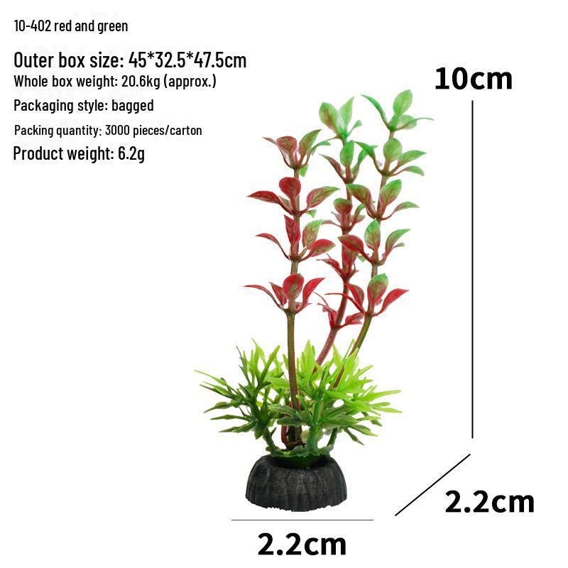 Aquarium Decor: Artificial Plants & Flowers for Fish Tank Landscaping (10-4 Series)