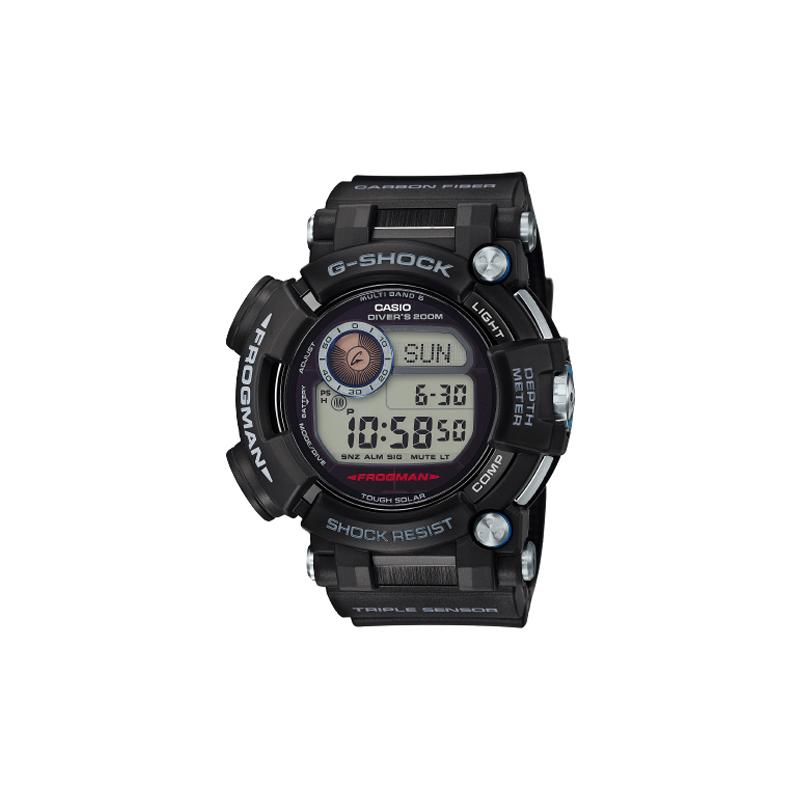 Casio CASIO G-SHOCK Морская Серия Frogman Часы Мощная Развитая Версия На Солнечной Батарее Шестистанционные Радиоволновые Приливная Лунная Фаза Кварцевые GWF-D1000-1