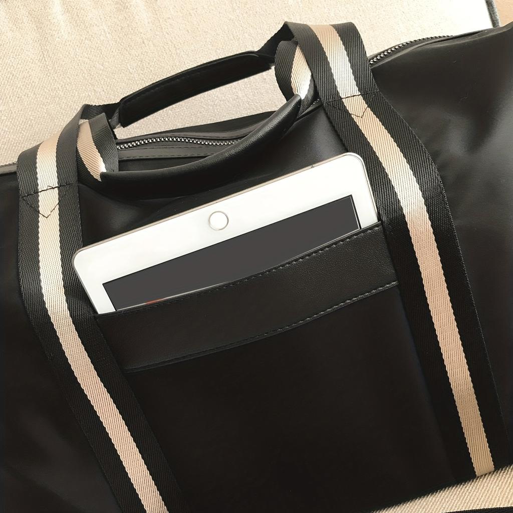 Vintage And Stylish Sports Bag, Casual Duffel Bag, Lightweight Portable Fitness Bag, Large Capacity Luggage Bag For Business Travel