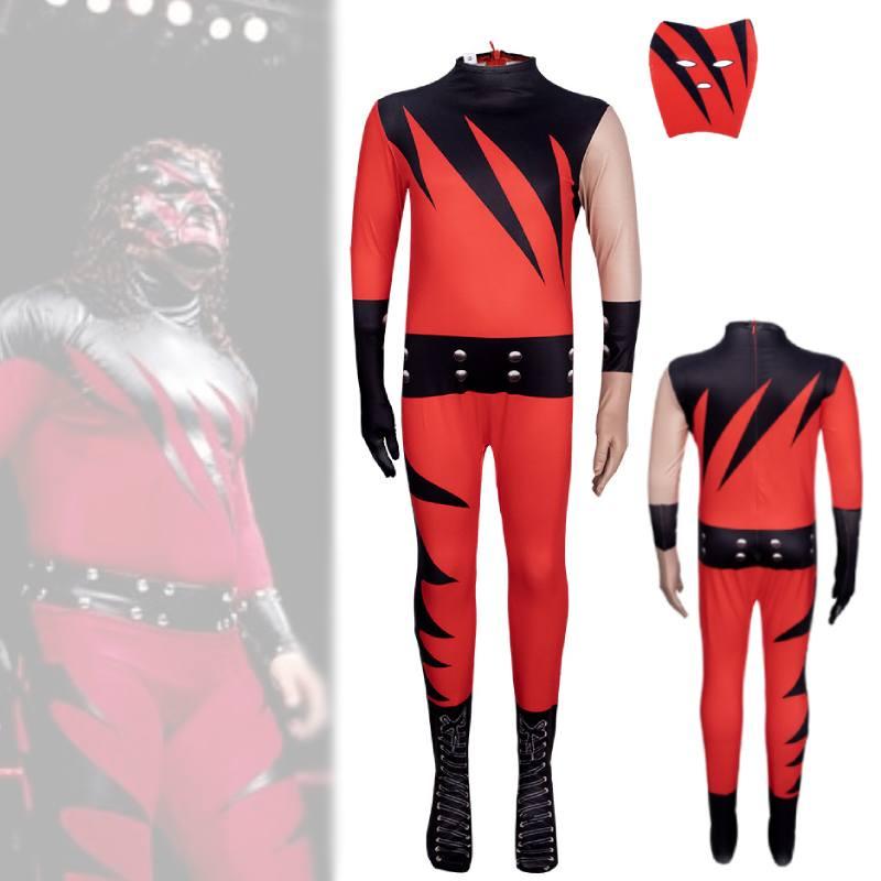 Костюм для косплея Mangguo Kids, борцовское боди с маской Кейна, новый продукт на Хэллоуин