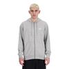 New Balance Sport Essentials Logo Sweat Hoodie In Athletic Gray Men's Full-Zip (MJ41501)