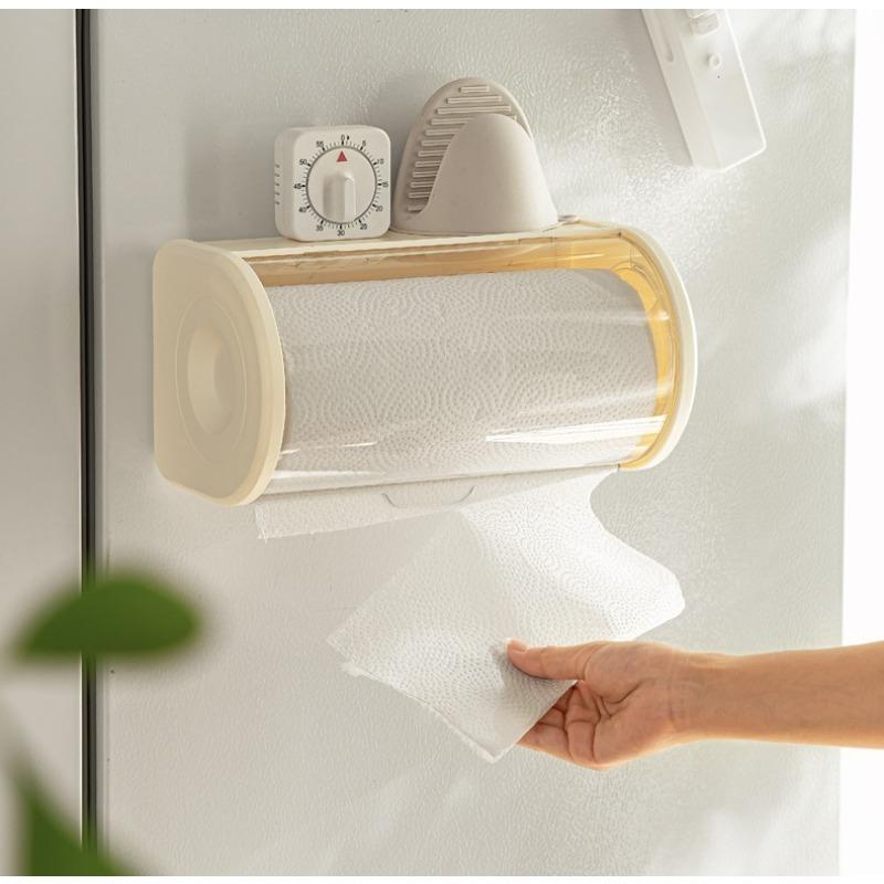 Настенная коробка для салфеток на кухню Диспенсер для салфеток Настенная пылезащитная коробка для салфеток Ящик для хранения Креативная коробка для салфеток