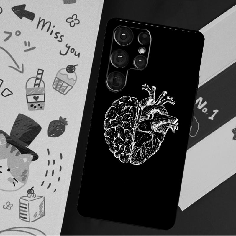 Медицинский чехол с изображением человеческих органов и сердца для Samsung Galaxy S23 S22 S21 Ultra S20 FE Note 20 Ultra S8 S9 S10 Note 10 Plus, чехол